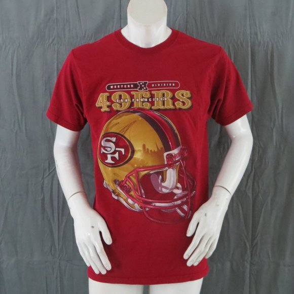 San Francisco 49ers Shirt (vTG) - Helmet with Golden Gate Bridge - Mens Medium - Picture 5 of 9
